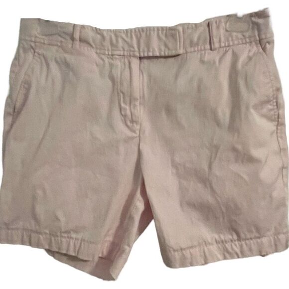 Talbots Light Pink Chino Shorts. Button and clasp. Size 10 - Picture 1 of 5